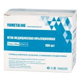 Игла 0,8 * 40 Luer, 100 шт. KOMETALINE.