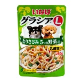 INABA Gracia L пауч для собак (КУРИЦА, 5 ВИДОВ ОВОЩЕЙ), 280 г