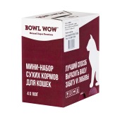 BOWL WOW шоу-бокс для взрослых кошек , 100 г - 4 шт