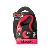 Рулетка CLASSIC XS (3 м, 8 кг) трос, красный, FLEXI
