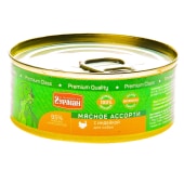 ЧЕТВЕРОНОГИЙ ГУРМАН мясное ассорти для собак (ИНДЕЙКА), 100 г