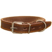 Ошейник №25 кожаный (ДВОЙНОЙ), КАСКАД