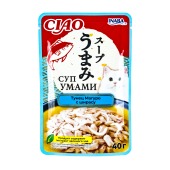 INABA Ciao Суп Умами пауч для кошек (ТУНЕЦ МАГУРО, ШИРАСУ), 40 г