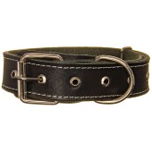 Ошейник кожа + брезент 35(2), ZOOМИР