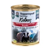 ТЕРРИТОРИЯ КАВКАЗ рубленое мясо в желе для собак (ИНДЕЙКА), 340 г