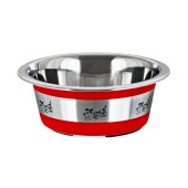 Миска металлическая №В с печатью "Собака", 0,35 л, DOGMAN