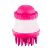 Щетка WOGY для мытья собак (11 * 7,5 см) с дозатором, микс