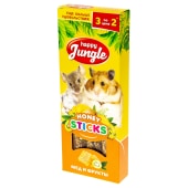 HAPPY JUNGLE палочки для крупных грызунов, мёд и фрукты, 3 шт, 90 г