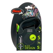 Рулетка BLACK DESIGN S (5 м, 12 кг) трос, зелёный, FLEXI