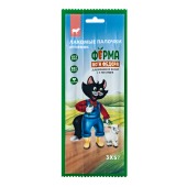 МНЯМС Ферма Кота Федора лакомые палочки из ягненка для кошек и котят, 3 шт по 5 г