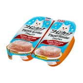 INABA Twins Terrine паштет с тунцом магуро и куриным филе со вкусом ширасу для кошек, 2 шт по 35 г