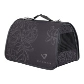 Сумка ЛИРА №3 меховая (43 * 27 * 27 см) серая, DOGMAN