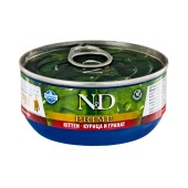 N&D PRIME влажный корм для котят (КУРИЦА, ГРАНАТ), 70 г