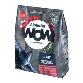 ALPHAPET WOW для взрослых домашних кошек (ГОВЯДИНА, ПЕЧЕНЬ), 7 кг