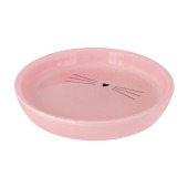 Миска керамическая "Усы" (15 * 15 * 2,8 см), розовая, 280 мл