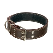 Ошейник №45 комбинированный (КОЖА + БРЕЗЕНТ), ЧК