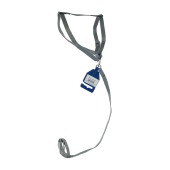 Комплект шлейка (ОШ до 25 см) и поводок (1,2 м), 1,2 см, СЕРЫЙ, ДАРЭЛЛ