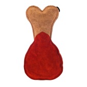 Игрушка ЗАМША-РУЛЬКА с пищалкой для собак (натур.замша)