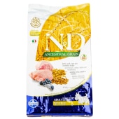 N&D ANCESTRAL GRAIN для собак мелких пород (ЯГНЁНОК, ЧЕРНИКА), 2,5 кг