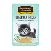 ДЕРЕВЕНСКИЕ ЛАКОМСТВА паштет для котят "Домашние обеды" (ТРЕСКА), 70 г