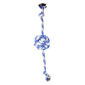 Игрушка канатная мяч на веревке (d=6 см) для собак, микс, NUNBELL