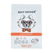 BEST DINNER для собак мелких пород (УТКА, КАРТОФЕЛЬ), 1,5 кг.