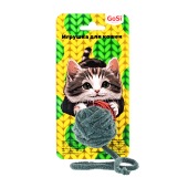 Игрушка Плюшевый клубок зеленая травка для кошек