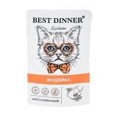 BEST DINNER Exclusive мусс сливочный для кошек и котят (ИНДЕЙКА), 85 г