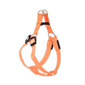 Шлейка светящаяся (стропа 2,5 см, ОГ 43-60 см), 3 режима свечения, размер L, оранжевая