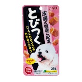 INABA Tobitsuku снеки со вкусом куриного филе для собак (для поддержания здоровья кожи), 25 г
