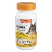 UNITABS BiotinPlus для кожи и шерсти для кошек, 120 табл