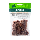 TITBIT лакомство кубики мраморные из говядины для собак, 80 г (Золотая коллекция)
