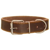 Ошейник №35 кожаный, КАСКАД