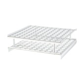 Штатив для пробирок Флоринского алюминиевый, 100 гнезд