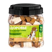 Лакомство ЗДОРОВЬЕ галеты сурими из трески и злаки для собак и кошек, 750 г, GREENQZIN