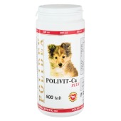 POLIDEX Поливит-Кальций+ для собак, 500 табл