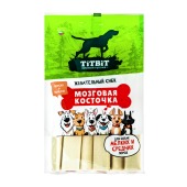 TITBIT лакомство жевательный снек мозговая косточка лакомство для собак мелких и средних пород, 220 г