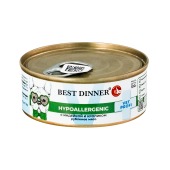 BEST DINNER VET PROFI Hypoallergenic консервы для собак (ИНДЕЙКА, КРОЛИК), 100 г