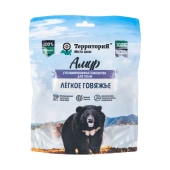 Сублимированное лакомство ТЕРРИТОРИЯ АМУР легкое говяжье для собак, 30 г