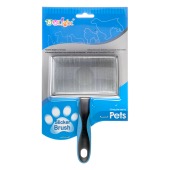 Пуходёрка металлическая супер большая, ручка: пластик + резина, DeLIGHT