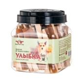 Лакомство УЛЫБКА FREE мягкие жевательные палочки для собак от зубного камня, 1012 г, GREENQZIN