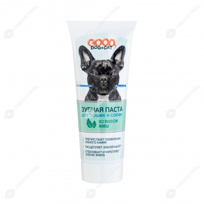 GOOD DOG&CAT зубная паста для кошек и собак со вкусом МЯТЫ, 75 мл