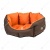 Лежанка №1 коричнево-оранжевый (50 * 40 * 18 см), BLACK CAT