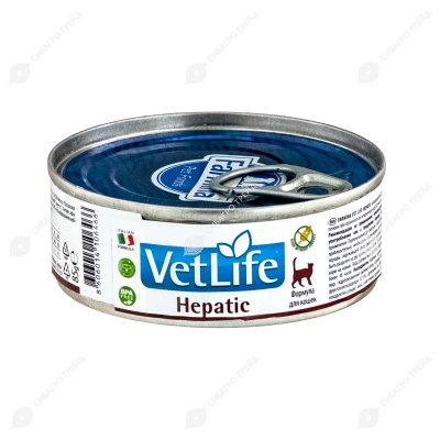 VET LIFE HEPATIC паштет для кошек при заболевании печени, 85 г