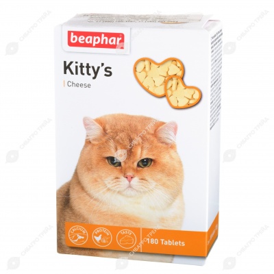 KITTY'S + CHEESE для кошек, 180 табл. BEAPHAR.