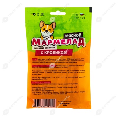 TITBIT лакомство мармелад мясной с индейкой, 120 г