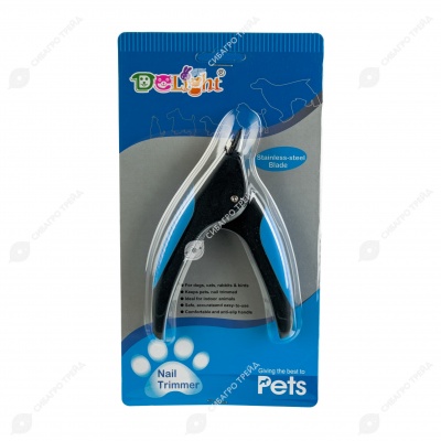 Когтерез-гильотина с малым отверстием, пластиковые прорезиненные ручки, DeLIGHT