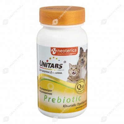 UNITABS Prebiotic пребиотический комплекс для кошек и собак, 100 табл