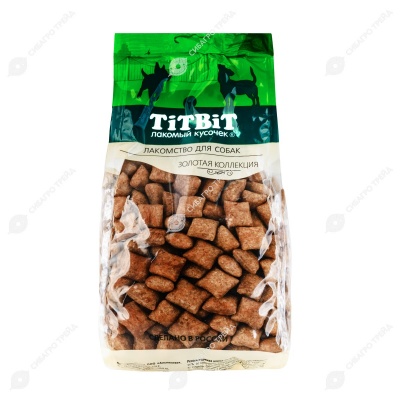 TITBIT лакомство подушечки глазированные с начинкой из индейки для собак, 400 г