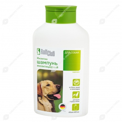 ROLFCLUB шампунь инсектицидный для собак, 400 мл.